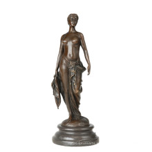 Colección Femenina Escultura de Bronce Mujer Desnuda Decoración para el Hogar Estatua de Bronce TPE-843